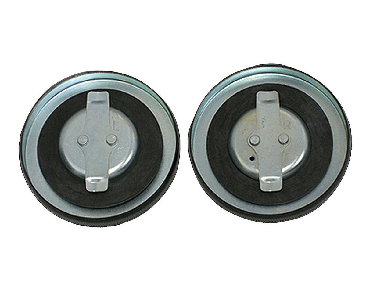 Neofactory 012279 gas cap pair underside, right vented and left non-vented