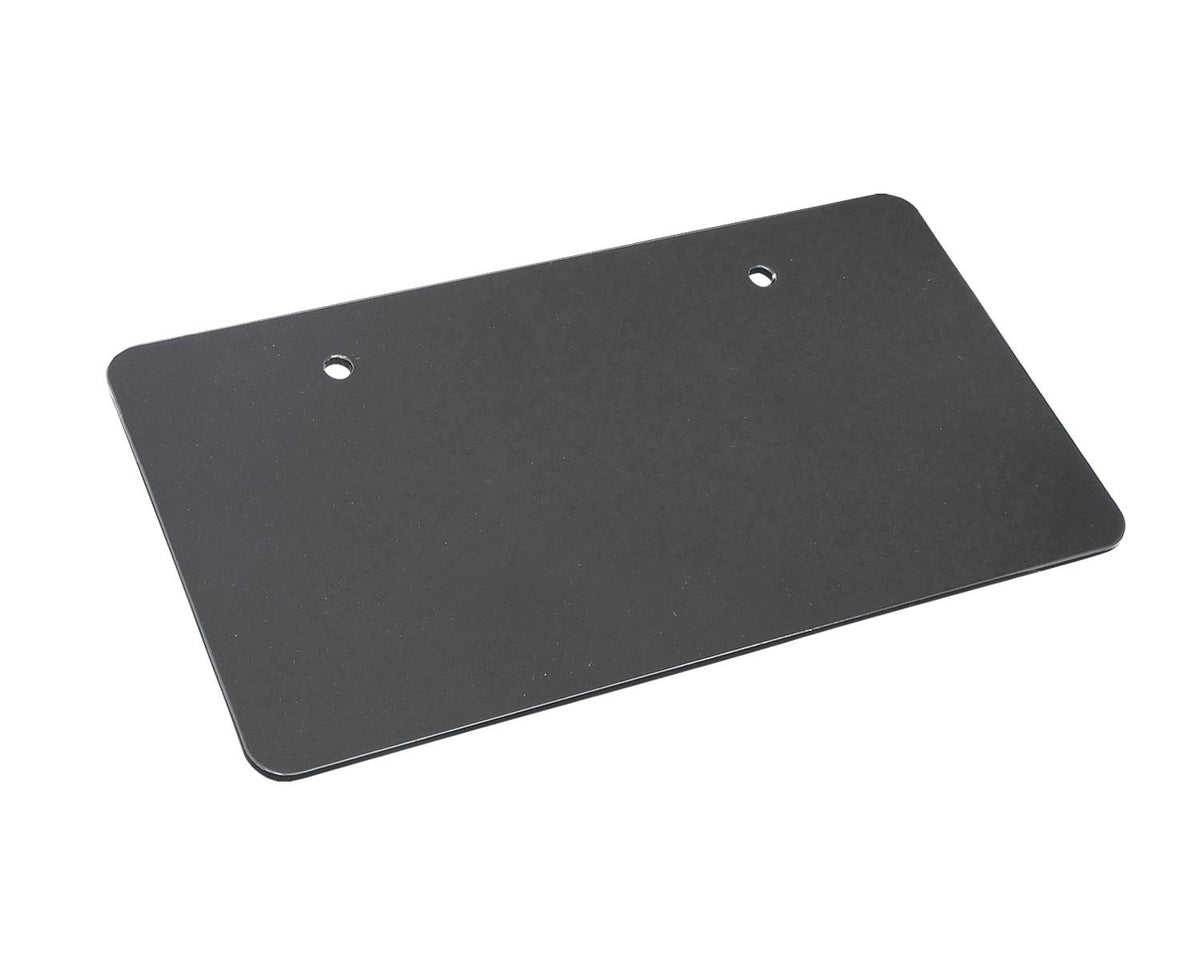 Neofactory 029664 aluminum license plate backing, black