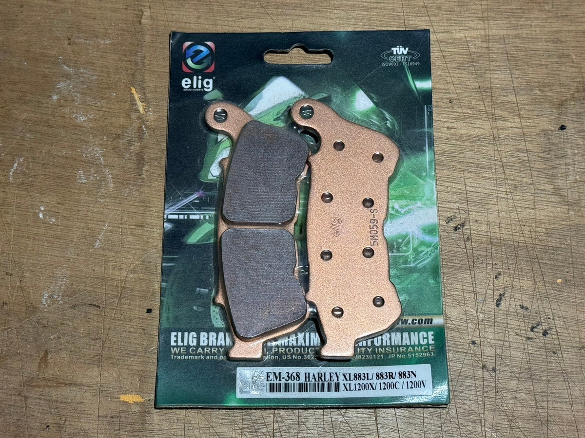 Elig EM-368 OE-Style Premium Front Brake Pads - Harley-Davidson Sportster (OEM 41300004)