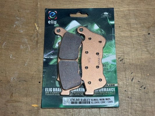 Elig EM-368 OE-Style Premium Front Brake Pads - Harley-Davidson Sportster (OEM 41300004)
